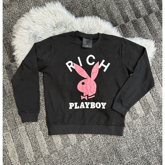 Playboy x‎ John Richmond Crewneck Sweatshirt XXL (MSRP $150) - Picture 1 of 3
